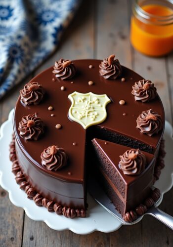 Sacher torte con stemma
