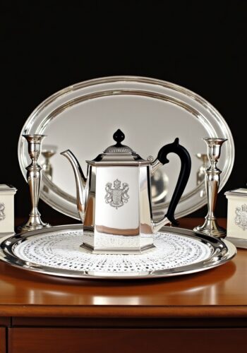 teiera e tea caddies ocn stemmi